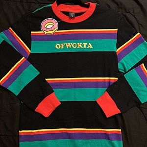 Odd future multicolor striped knit long sleeve